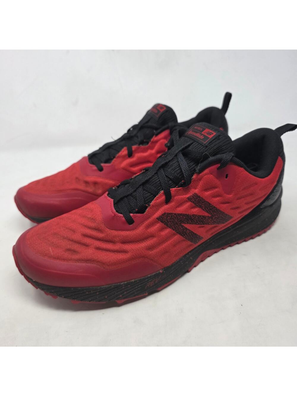 New Balance Mens Nitrel v3 Trail Running Shoes 12 Red Black Lightweight
